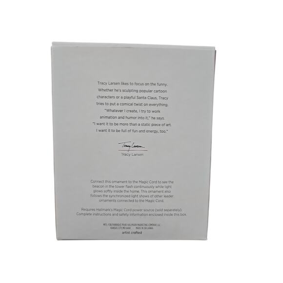 2018 Hallmark HOLIDAY LIGHTHOUSE Magic Cord Ornament 7th in Series - Picture 2 of 4